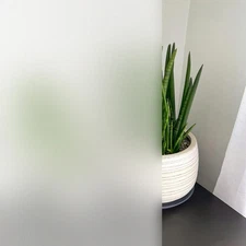 KESPEN Frosted Window Privacy Film Heat Control 17.5 Inch X 6.5 Feet, 