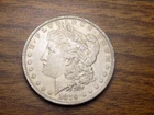 MORGAN SILVER DOLLAR 1879 P NICE AU+ BETTER DATE TONED 90% SILVER DOLLAR