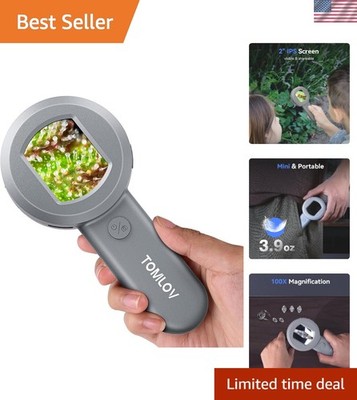 Lightweight 100X Trichome Magnifier with 16MP Camera for Gem and Coin Collectors