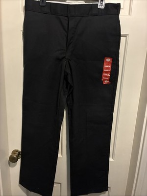 Dickies 874 Flex Original Fit Work Pant Mens 36x30 Black Polyester Workwear NEW
