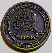 3rd ASOS Tactical Air Control Party TACP Alaska Grizzly Air Force Challenge Coin