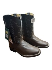 Smoky Mountain Western Boots Boys Tyler Child Brown Black 1625Y Size 3.5 Youth