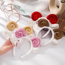 Adorable Sheep Ears Headband with Soft For horns for Costume Use