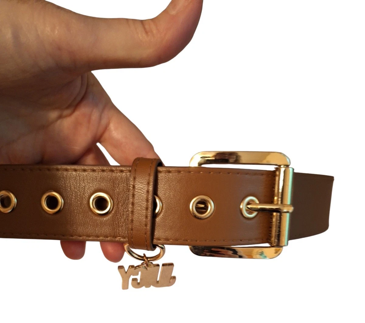 Vintage Juicy Couture Brown Leather Key Buckle Belt Juicy Couture Double belt. size L-XL. any questions... | Depop main image 4