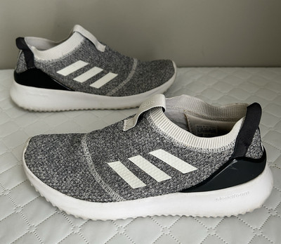Adidas Ultimafusion Athletic Shoe Slip On Sneaker Women US 9 Gray B96469 3 Strip