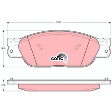 Satz Bremsbeläge Bremsklötze vorne für Jaguar S-Type 2 X200 | 24474662