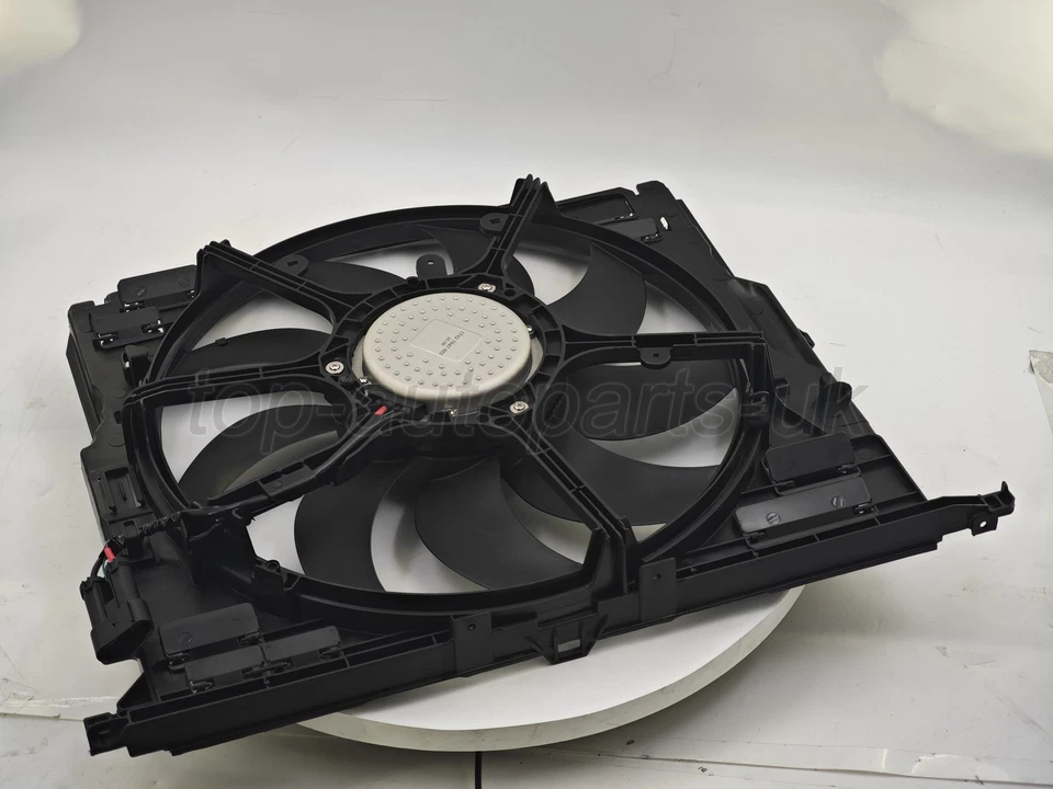Nuevo conjunto de ventilador de refrigeración doble radiador y condensador para BMW 535I 17427647652 11-16 Foto 4 de 4