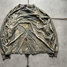 Vintage Camo Shirt Mens Realtree Gander Mtn Hunting Long Sleeve XL Gorpcore Y2K