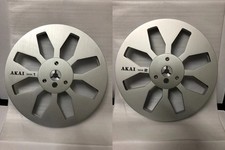 New One Pair Sliver Akai 7'' tape reel Light Metal Aluminum Take Up Reel