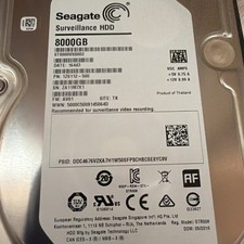 Seagate 8TB SkyHawk Surveillance 3.5" SATA HDD ST8000VX0002