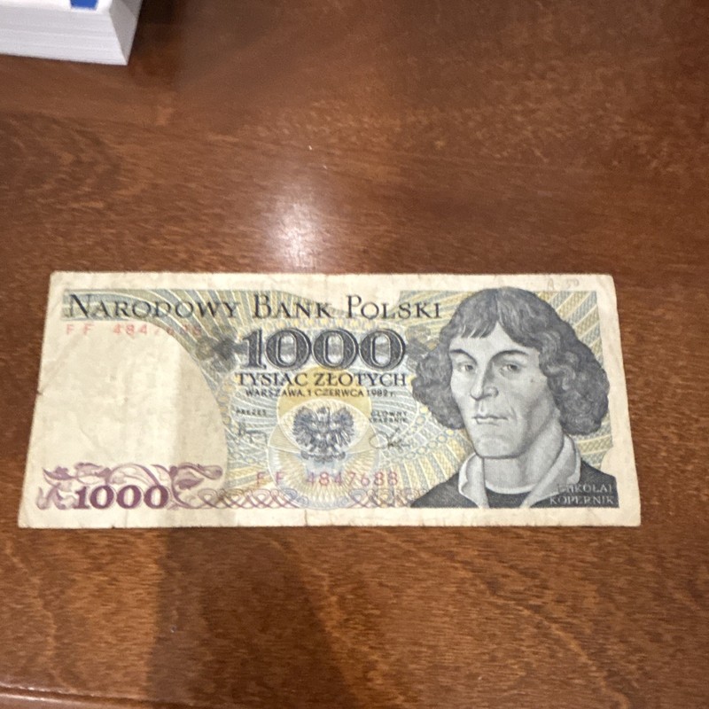 Narodowy Bank Polski Poland 1982 1000 Zlotych Banknote