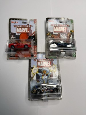 2002 Maisto Ultimate Marvel Die-Cast Collection Cars Spiderman Lot of 3