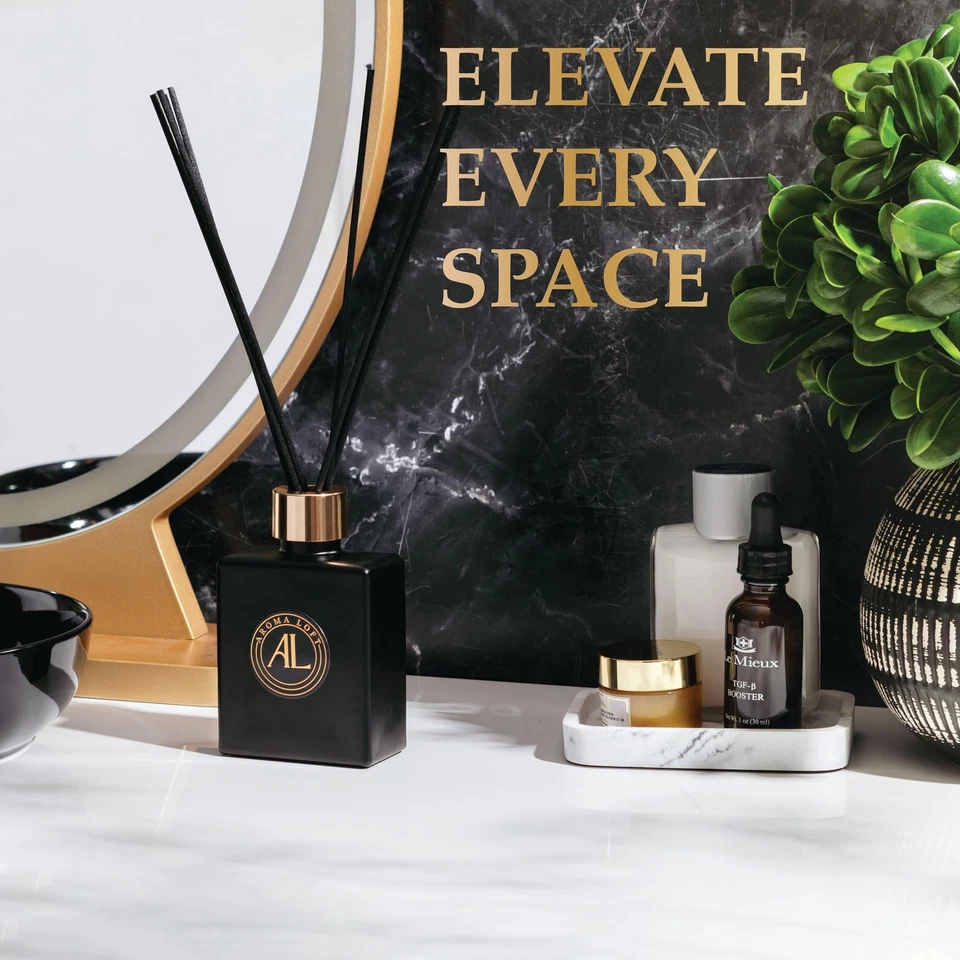 Conjunto Difusor de Palheta de Linho Fresco - Palitos de Perfume de Sala de Óleo - Banheiro Não Tóxico Di... - Imagem 2 de 4