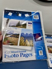 Avery Photo Pages, 4" x 6" Acid-Free, 19 Pages total 13450 Mixed Format 3 Hole