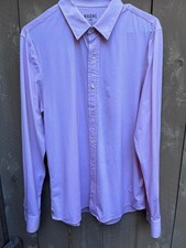 Rhone PINK Performance Stretch Long Sleeve Button Down Shirt - Men's sz M