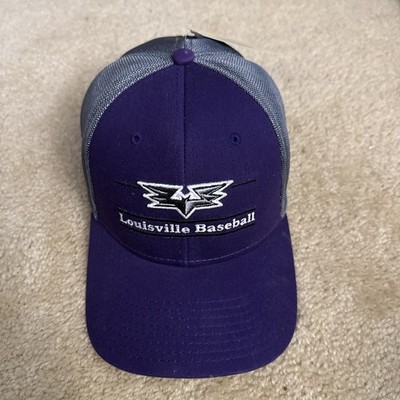 Louisville Baseball The Game Split Bar Mesh Flex Fitted OSFM Hat MiLB w tags