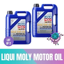 Liqui Moly Leichtlauf High Tech SAE 5W-40 5 L Motor Oil Lot of 2