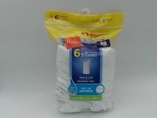 Hanes Boys White Ribbed EcoSmart Tagless Tank Size XS