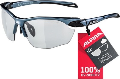 ALPINA TWIST FIVE HR V Sportbrille Fahrradbrille Selbsttönend tin black