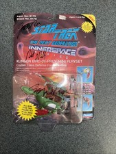 Triple Signed 1994 Playmates Star Trek Innerspace Klingon Bird of Prey Conway