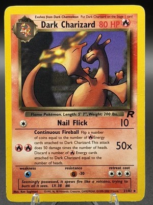 Dark Charizard 21/82 Team Rocket Regular (MP) SEE PICS 