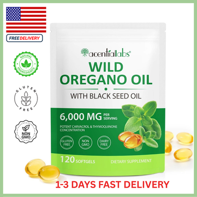#ad Resilia Oil Of Oregano With Black Seed Oil 6000MG $15.69