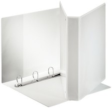 10 Esselte Präsentations-Ringbuch, DIN A4+, weiß, 4 O-Ring