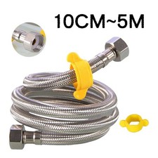 Shower Braided Hose 304 Stainless Steel Flexible Bathroom Pipe Bath Taps 10CM~5M
