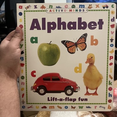 Active Minds Alphabet Lift a Flap Fun Kids Board Book Learning ABCs**