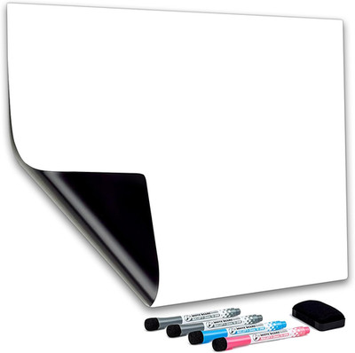 Magnetic Whiteboard Sheets 20'' X 12'' for Fridge, Easy to Clean Refrigera