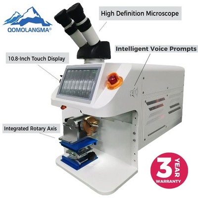 Portable 100W 80J Jewelry Laser Welders  Welding Machine with Rotary Axis USA