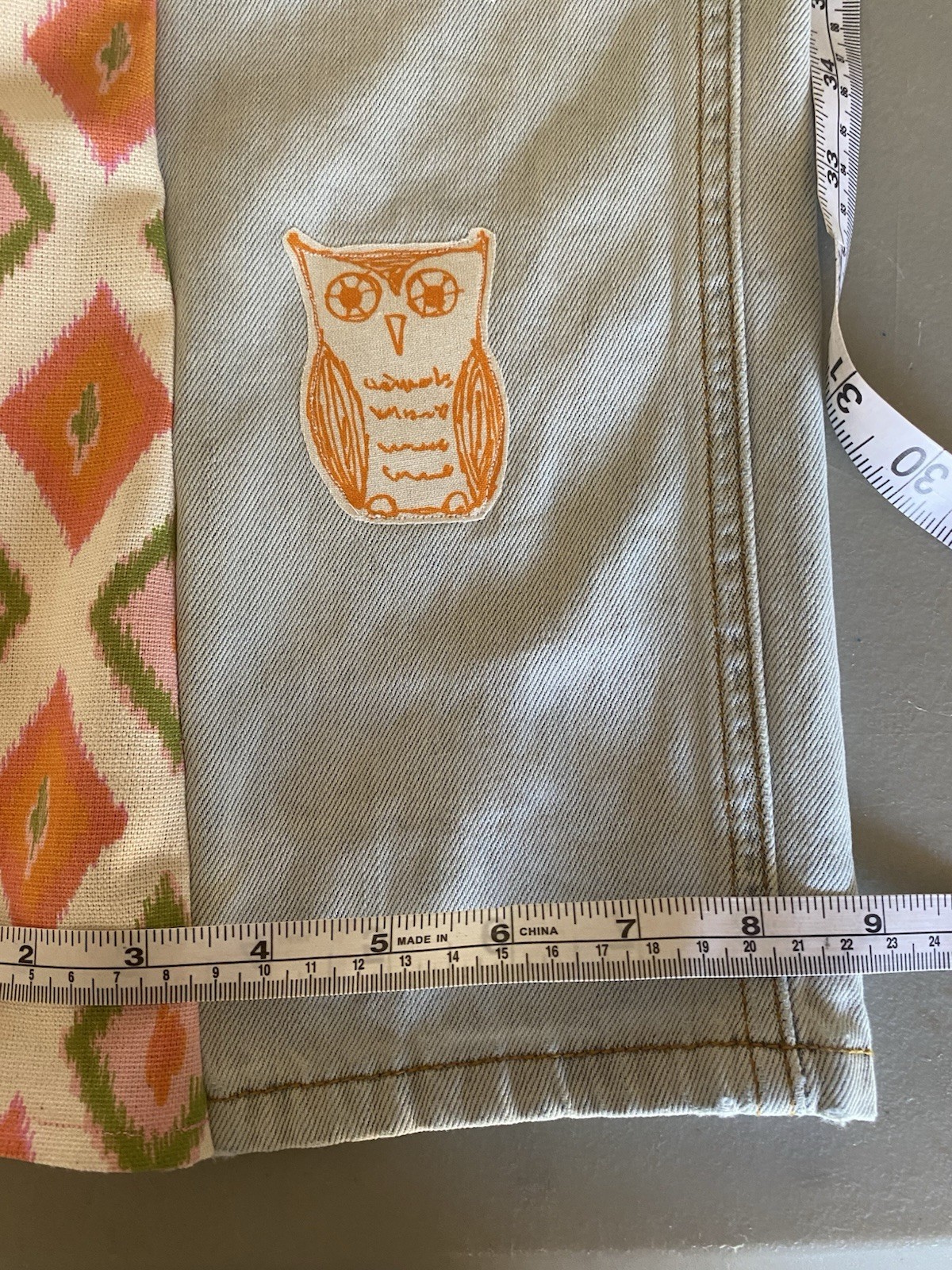 Handmade Patchwork Upcycled Boho Hippie Wide Leg … - image 4