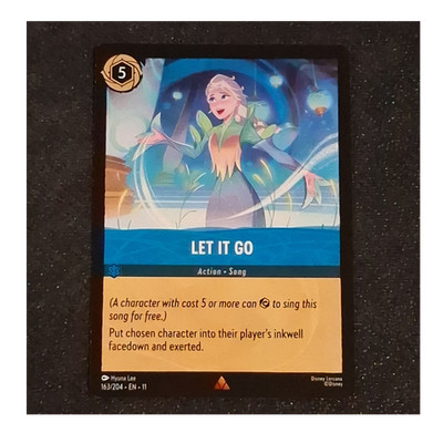 Frozen Elsa Let It Go Action Song Card 163/204 Regular