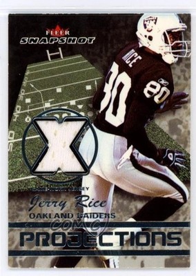 2003 Fleer Snapshot Projections Materials 88/250 Jerry Rice #NP-JR HOF v0v