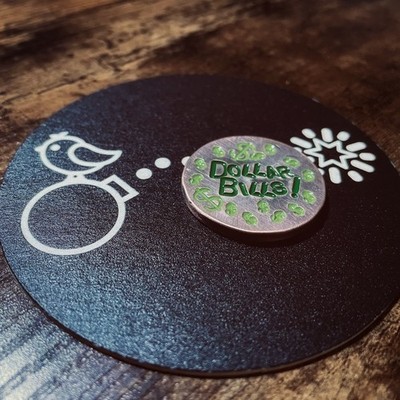 DOLLAR BILLS! Hand Made Custom Aged Copper Golf Ball Marker!