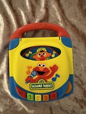 Vintage TYCO 1996 Sesame Street Talking Elmo CD Player Toy WORKS