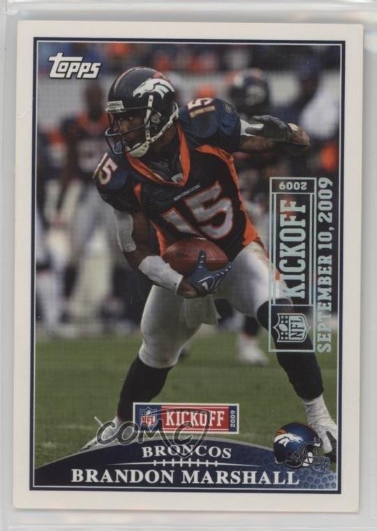2009 Topps Kickoff Silver Holofoil 1/2009 Brandon Marshall #9 1m1f