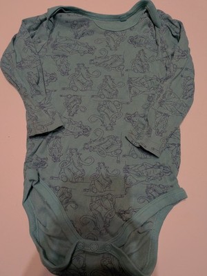 Langarmbodie Ice age ''Manni'' Mammut hellblau türkis Gr. 74/80