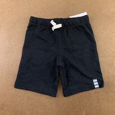 Carter's Toddler Size 5T Black Pull-On Cotton French Terry Shorts NWT