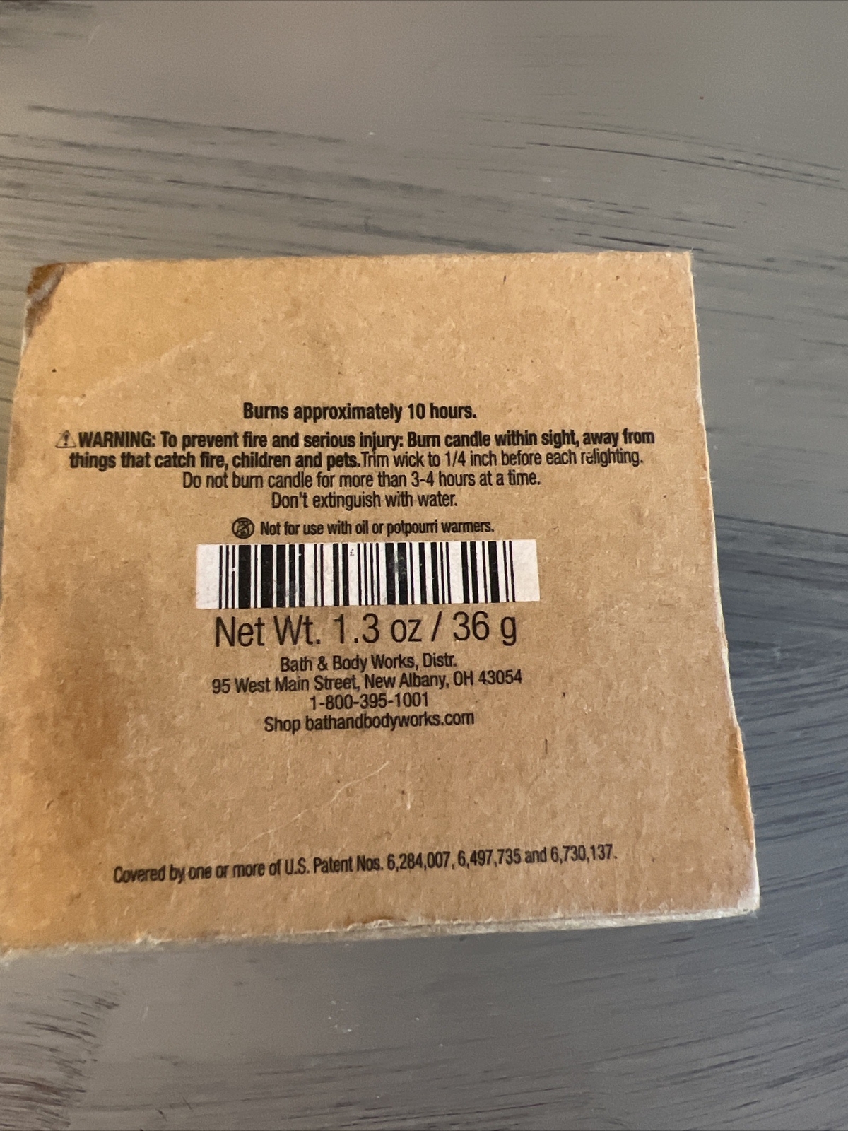 New Vintage Bath & Body Works Mini CAMP WINTER CANDLE Rare! Moose 1.3oz