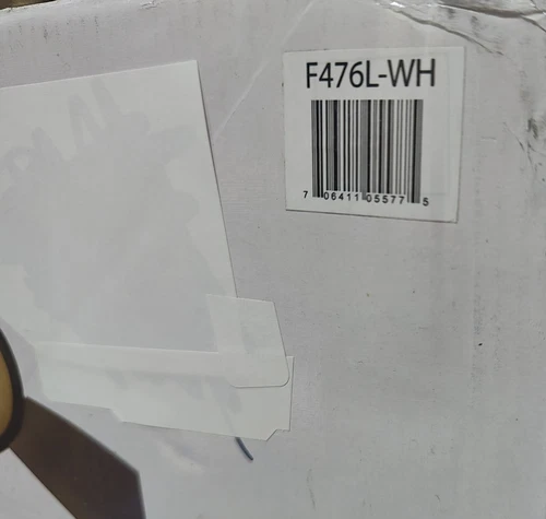 Minka  F476L-WH Concept I Wet White 52" Outdoor Ceiling Fan Wall Control NEW - Picture 12 of 12