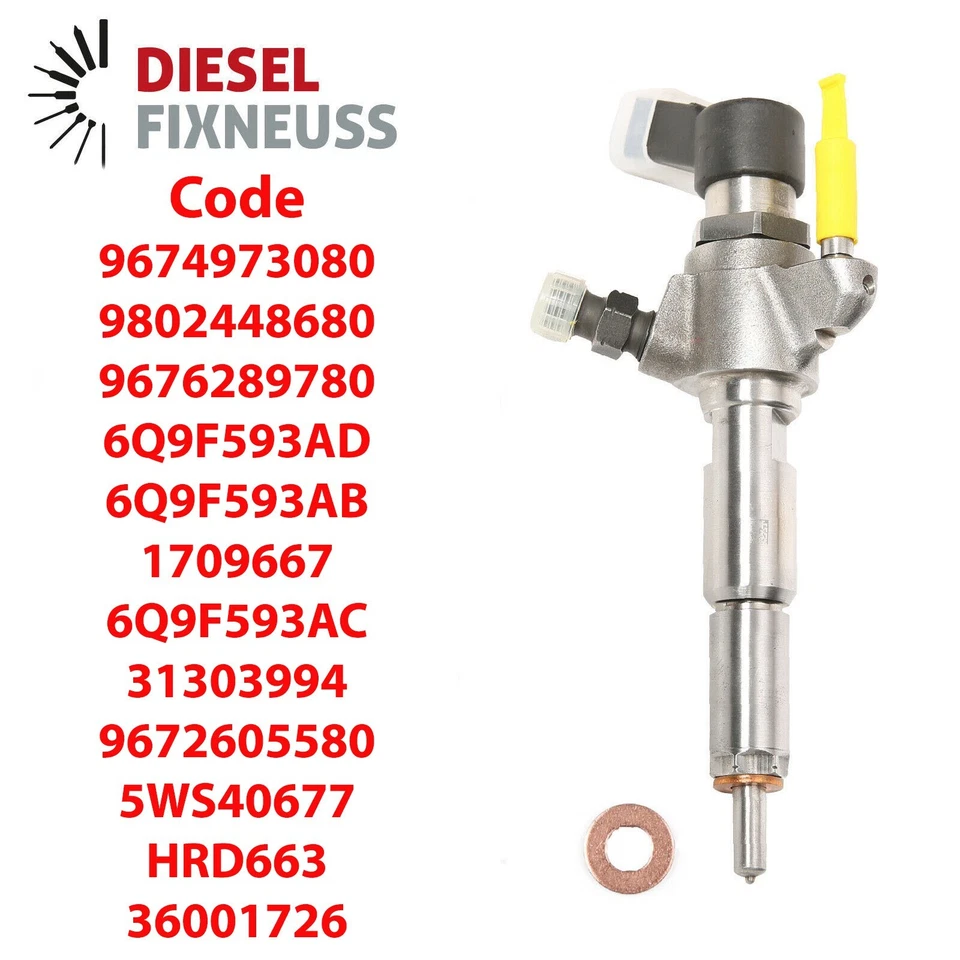 Injecteur 9802448680-9674973080 Citroën Peugeot Ford Volvo 1.6 HDi TDCi - Photo 2/4