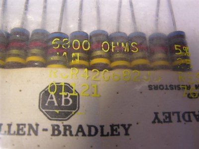 2 Mil-Spec Allen Bradley RCR42G562JS 5.6K 2W 5% Carbon Comp Resistors