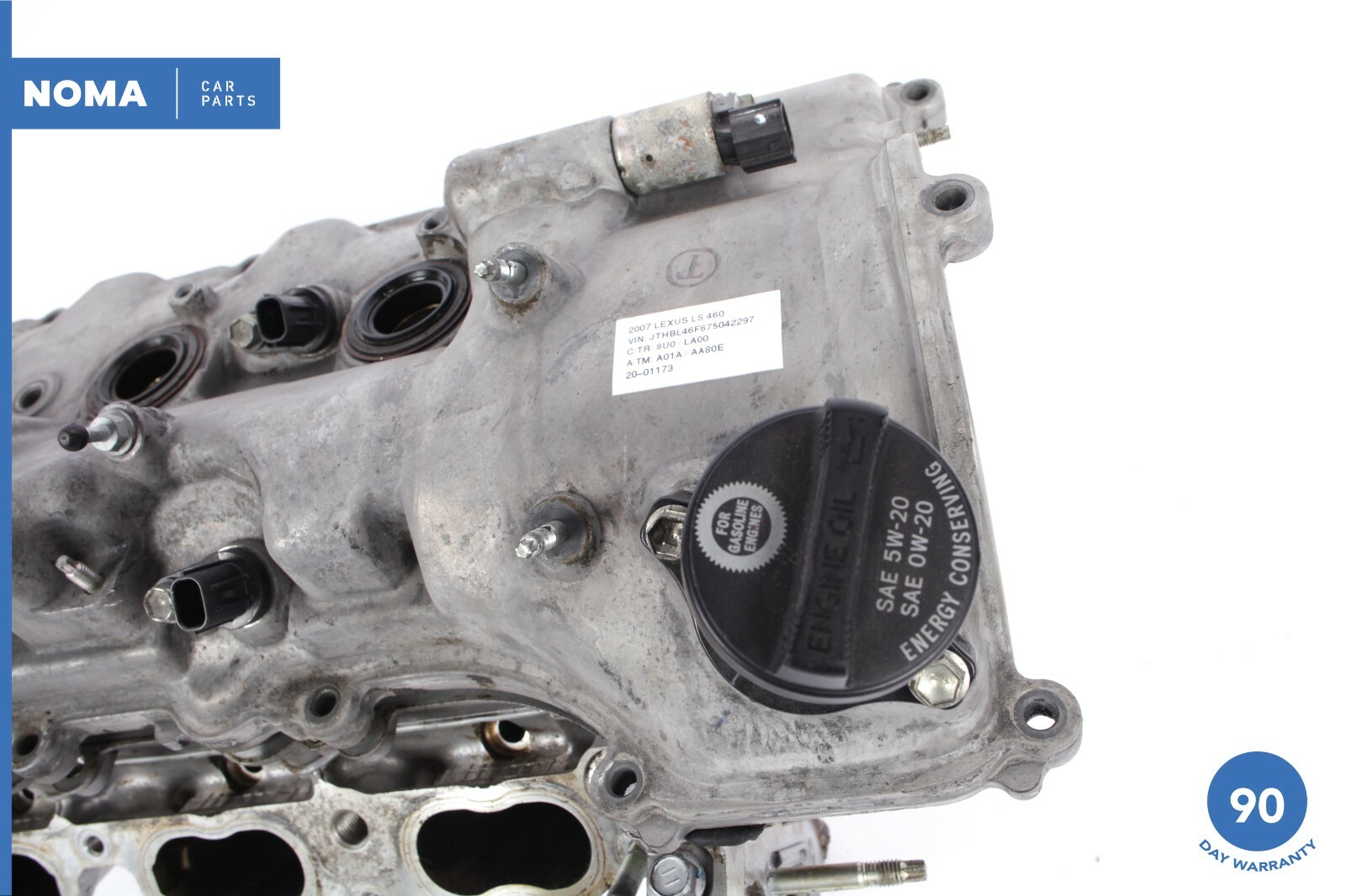 07-17 Lexus LS460 XF40 4.6 V8 Left Driver Side Engine Cylinder Head Assembly OEM