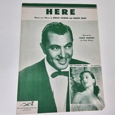Here By Dorcas Cochran & Harold Grant 1954 Sheet Music