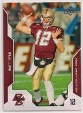 2008 MATT RYAN UD DRAFT #74 ROOKIE RC BOSTON COLLEGE EAGLES ATLANTA FALCONS