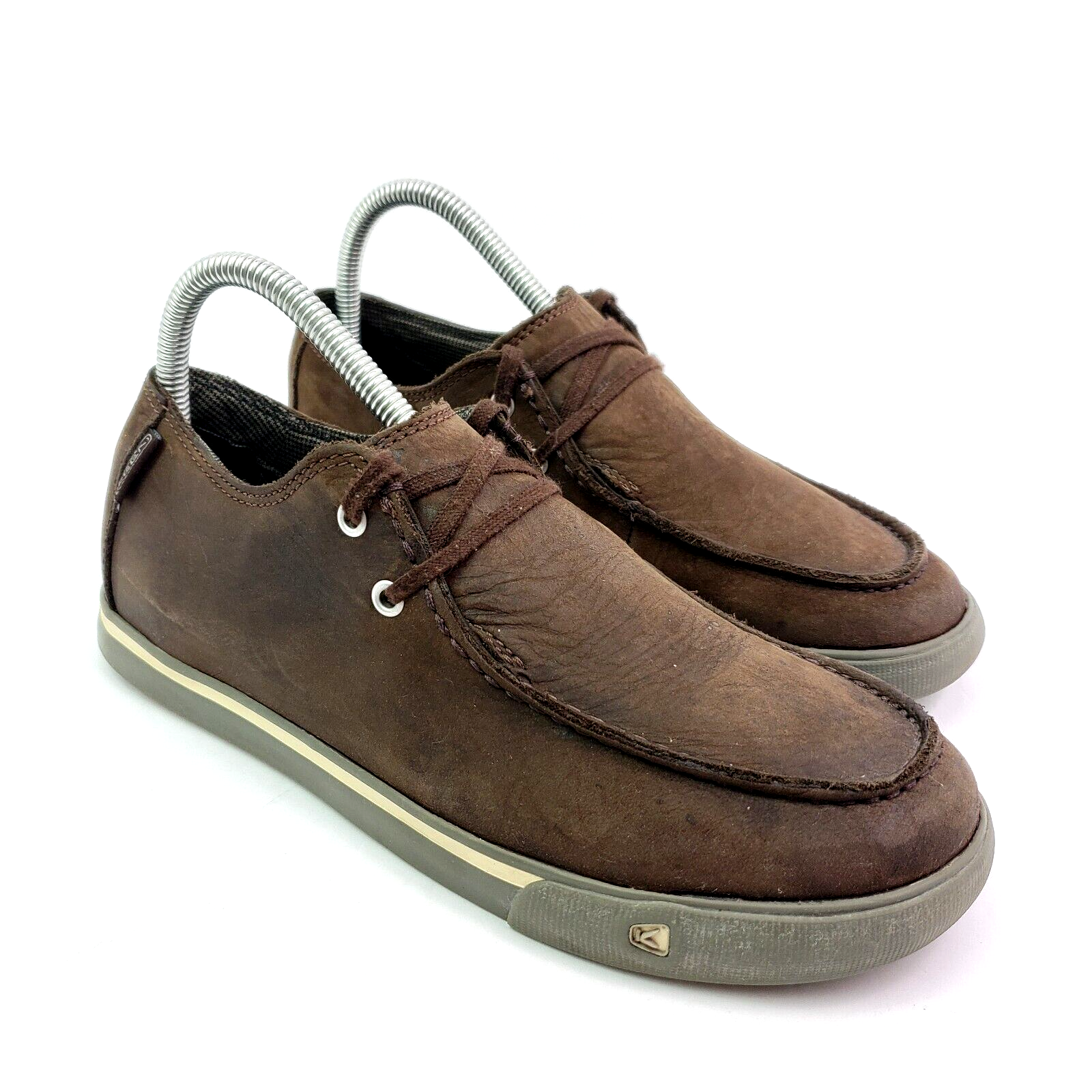 Scarpe casual Keen Moc Toe uomo taglia 6 donna taglia 7 5 pelle marrone 1007861