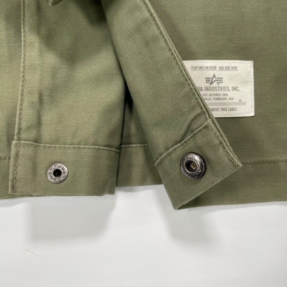 Alpha Industries| (UNFRM ALPHA IND TEE (MTU55004C1 OLIV Alpha Industries Fatigue Shirt Jacket, Cotton blend, Olive