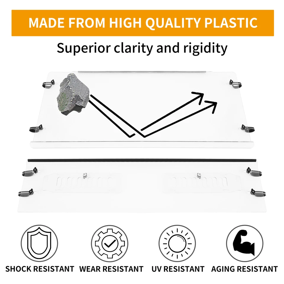 Parabrisas ventilado transparente UTV / SXS para KUBOTA RTV X900 X1120 X1130 X1140 2 PIEZAS Foto 4 de 4