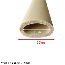 3-42mm ID Thermal Insulation Sponge Pipe Foam Rubber Tube Lagging Wrap Roll 1M